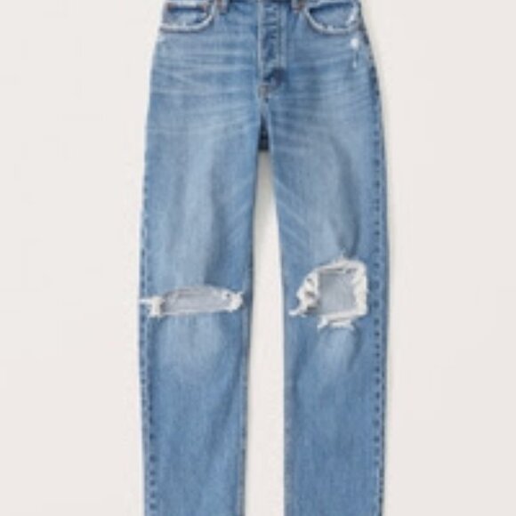 Abercrombie High Rise Dad Jeans - Picture 2 of 5